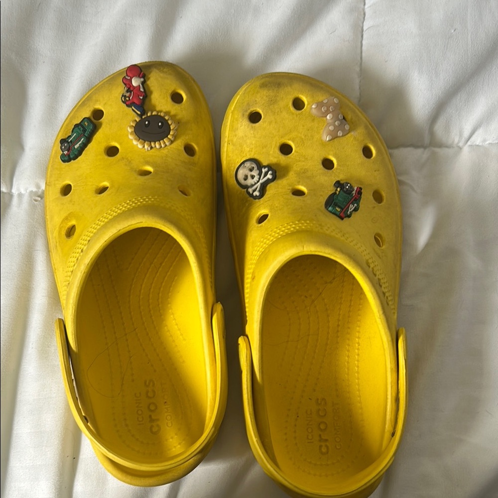 Crocs Kids Yellow Clogs